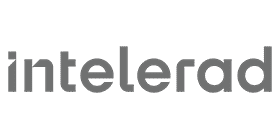 new intelerad logotype in grayscale